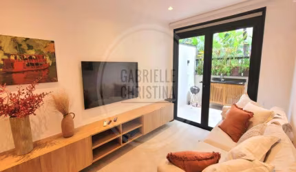 GARDEN DE 1 QUARTO MOBILIADO - A UMA QUADRA DA PRAIA DO LEBLON