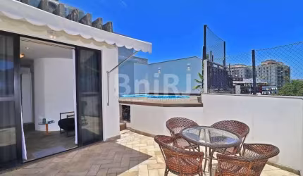 GÁVEA - EXCLUSIVIDADE, Charmosa cobertura com 2 quartos !