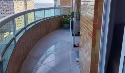 Apartamento para locação no Canto do Forte – Vista Lateral para o Mar!