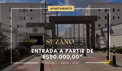 APARTAMENTO À VENDA EM SUZANO ENTRADA DE 50.000,00- PARQUE SANTA ROSA