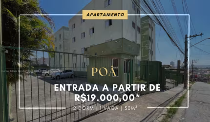 APARTAMENTO A VENDA EM POÁ ENTRADA DE 19.000,00- SÃO PAULO