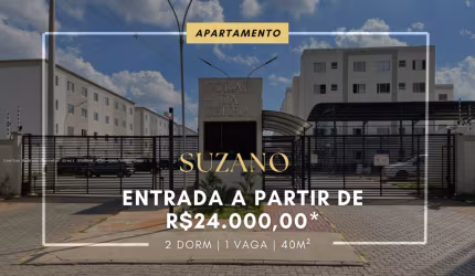APARTAMENTO À VENDA EM SUZANO 24.000,00 DE ENTRADA - CHÁCARA ESTÂNCIA PAULISTA