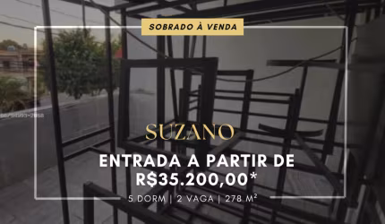SOBRADO À VENDA EM SUZANO 35.200,00 DE ENTRADA - CIDADE MIGUEL BADRA