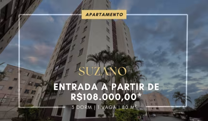 APARTAMENTO À VENDA EM SUZANO 108.000,00 DE ENTRADA - JD. LINCOLN