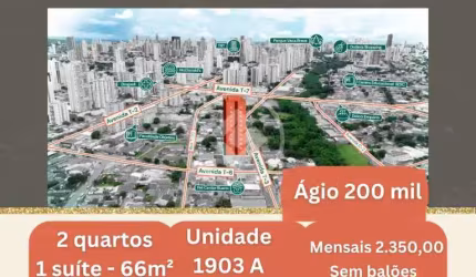 Ágio à Venda (sem balões) – Varandas Bueno | 66m² | 2 Quartos com 1 suíte | Setor Bueno – GO codigo: 125341