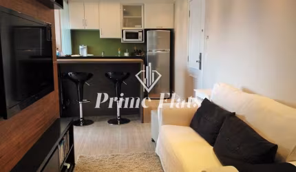 Flat disponível para locação no Quality Suites Long Stay Vila Olímpia, com 48m² 2 dormitórios e 1 vaga
