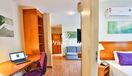 Flat disponível para venda Quality Suítes Long Stay Vila Olímpia, com 52m², 2 dormitórios e 1 vaga