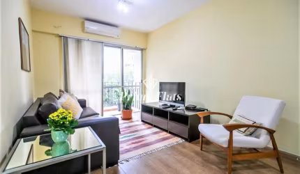 Flat disponível para locação no Saint Paul Residence Service, com 60m², 2 dormitórios e 2 vagas