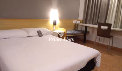 Flat disponível para venda no Íbis Santos, com 18m², 1 dormitório e 1 vaga