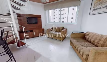 Flat disponível para locação no Condomínio Palazzo Gritti, com 46m², 1 dormitório e 1 vaga de garagem