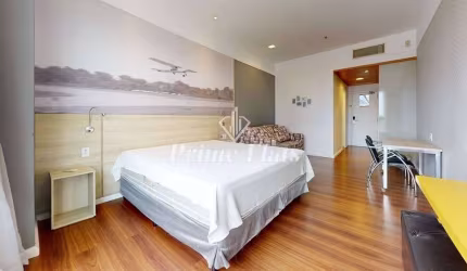 Flat disponível para locação no Wyndham Garden Convention Nortel, com 35m², 1 dormitório e 1 vaga de garagem