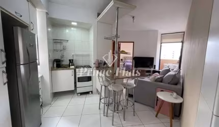 Flat disponível para venda no Moema Studium, com 35m², 1 dormitório e 1 vaga de garagem