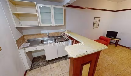 Flat disponível para venda no Ninety Hotel, com 33m², 1 dormitório e 1 vaga de garagem
