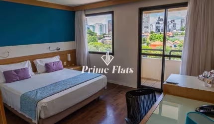 Flat disponível para venda no Quality Faria Lima, com 24m², 1 dormitório e 1 vaga