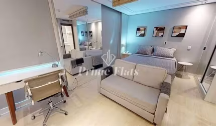 Flat disponível para locação no Meliá Jardim Europa no Itaim Bibi, com 29m², 1 dormitório e 1 vaga de garagem