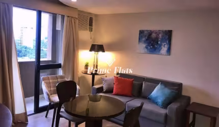 Flat disponível para venda no Hotel Premium Flats Berrini no Brooklin, com 30m², 1 dormitório e 1 vaga