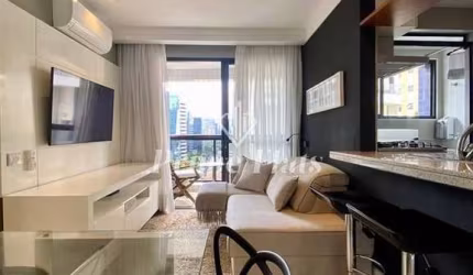 Flat disponível para locação no Condomínio Edifício Espaço Alpha, com 40m², 1 dormitório e 1 vaga