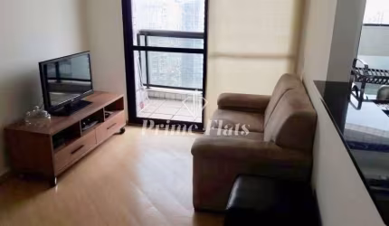 Flat disponível para locação no Condomínio Edifício Espaço Alpha, com 55m², 1 dormitório e 1 vaga