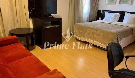Flat disponível para locação no Condomínio Ambassador Flat Service, com 40m², 1 dormitório e 1 vaga