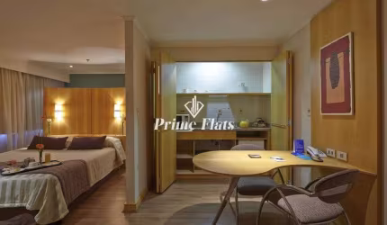 Flat disponível no Slaviero Essential São Paulo Ibirapuera, com 35m², 1 dormitório e 1 vaga