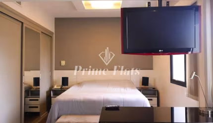 Flat disponível para locação no Ninety Hotel, com 33m², 1 dormitório e 1 vaga