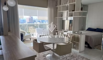 Flat disponível para locação no Horizonte JK Residencial na Vila Nova Conceição, com 55,30m², 1 dormitório e 1 vaga