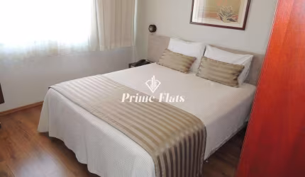 Flat disponível para venda no Saint Moritz Flat Service, com 56m², 1 dormitório e 1 vaga de garagem