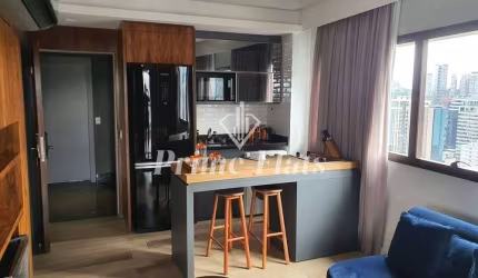 Flat disponível para locação no Cyrela by Pininfarina no Itaim Bibi, com 49m², 1 dormitório e 1 vaga