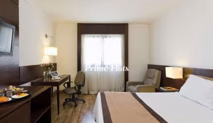 Flat disponível para venda no Hotel Intercity Berrini no Brooklin, com 27m², 1 dormitório e 1 vaga