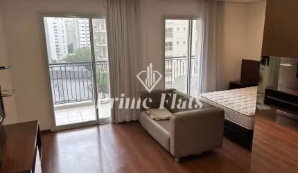 Flat disponível para locação no Condomínio Edifício Diogo Home Boutique na Vila Nova Conceição, com 48m², 1 dormitório e 1 vaga