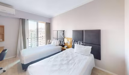 Flat disponível para locação no Comfort Ibirapuera, com 26m², 1 dormitório e 1 vaga de garagem