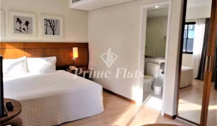 Flat disponível para locação no Hotel Slaviero Essential São Paulo Moema, com 26m², 1 dormitório e 1 vaga de garagem