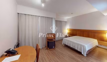 Flat disponível para venda no Hotel Slaviero Essential São Paulo Moema, com 26m², 1 dormitório e 1 vaga de garagem