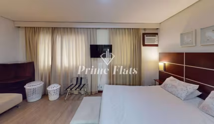 Flat disponível para venda no Transamérica Executive Chácara Santo Antônio, com 28m², 1 dormitório e 1 vaga