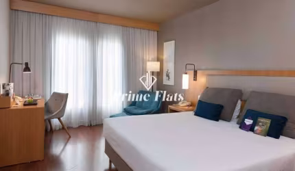 Flat disponível para venda no Mercure Campinas, com 26m², 1 dormitório e 1 vaga