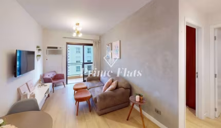 Flat disponível para venda no Flat London Residence Service no Jardim Paulista, com 42m², 1 dormitório e 1 vaga de garagem