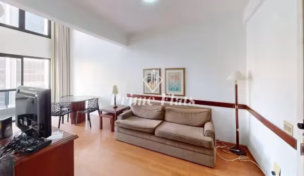 Flat disponível para locação no Place Vendome Flat Service em Moema, com 52m², 1 dormitório e 1 vaga