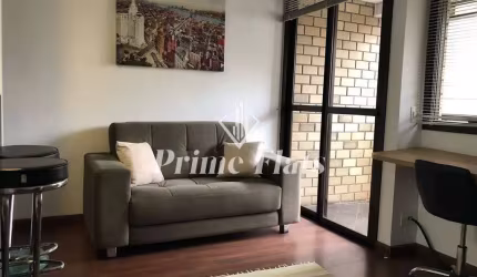 Flat disponível para locação no QI Intelligence Flat em Moema, com 37m², 1 dormitório e 1 vaga