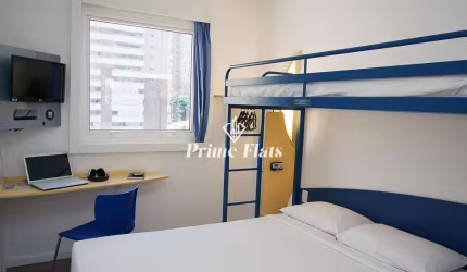 Flat disponível para venda no Ibis Budget São Paulo Morumbi, com 12m², 1 dormitório e 1 vaga