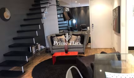 Flat disponível para locação no Duplex Life Itaim, com 65m², 1 dormitório e 1 vaga de garagem