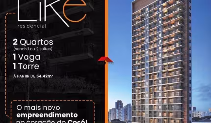 Apartamento com 2 quartos à venda na Rua Bento Albuquerque, 756, Cocó, Fortaleza por R$ 705.578