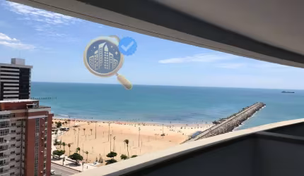 Cobertura vista mar 140m2, 3 suites, 2 vagas, a venda no Meireles Fortaleza