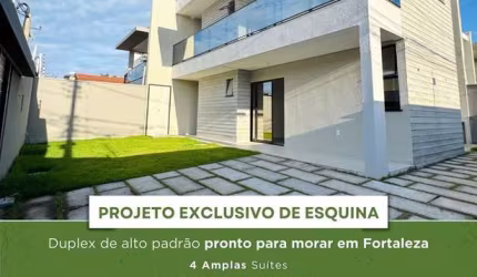 Casa com 4 suítes e  em Fortaleza com entrada facilitada
