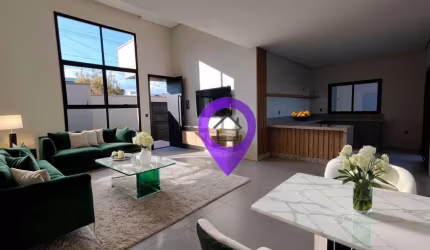 Casa de 160m² em terreno de 300m² próximo ao Horto Florestal, Pouso Alegre. 3 dormitórios (1 suíte com closet), área gourmet e 2 vagas cobertas