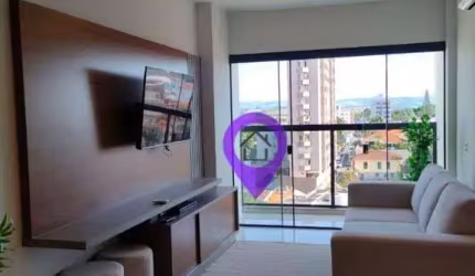 Apartamento à venda no Scenarium, Centro de Pouso Alegre/MG. 55m², 1 dormitório, 1 vaga, varanda gourmet. Condomínio com piscina, cinema e gourmet