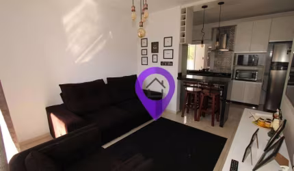 Apartamento à venda no Parque dos Fontes, Pouso Alegre/MG. 70m², 2 dormitórios (1 suíte), 1 vaga, cozinha americana e varanda. Excelente localização
