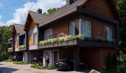 Casa em condomínio com apenas 6 unidades, no coração de Canela - RS.