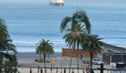 Apartamento frente mar com 1 dormitório à venda, 56 m² por R$ 499.000 - Ponta da Praia - Santos/SP