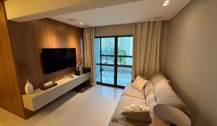 Apartamento sofisticado 3/4 à venda no Caminho das Árvores – Reformado, 102m², 2 vagas