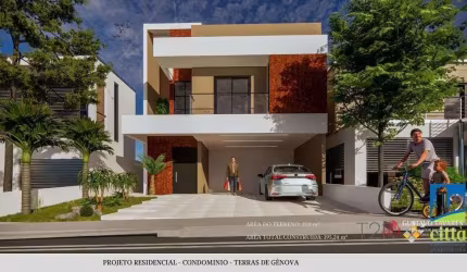 Casa no condomínio Terras de Gênova - Bairro Chácara Mediterrânea - Jundiaí-SP